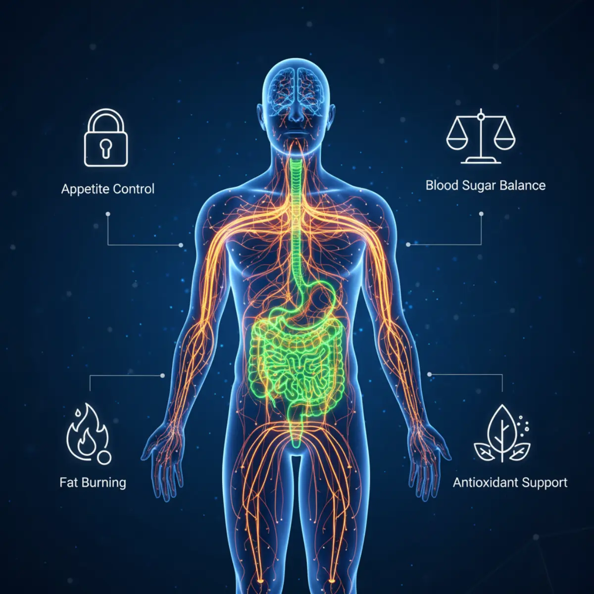 Body transformation from store mode to burn mode